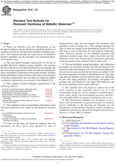 e18 standard test methods for rockwell hardness of metallic materials|astm e18 standard hardness.